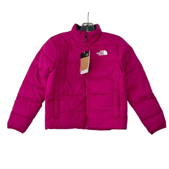 The North Face Teen Reversible North Down Jacket-Fushia Pink-(M) 10 - Picture 3 of 7